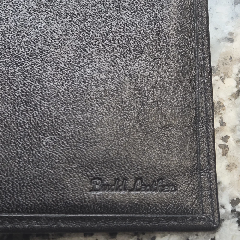 ​Budd Leather Genuine Nappa Breast Pocket Wallet - Slim Executive Long Wallet